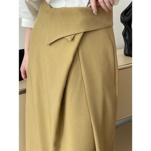 ウエストデザイン タイトロングスカート 10085