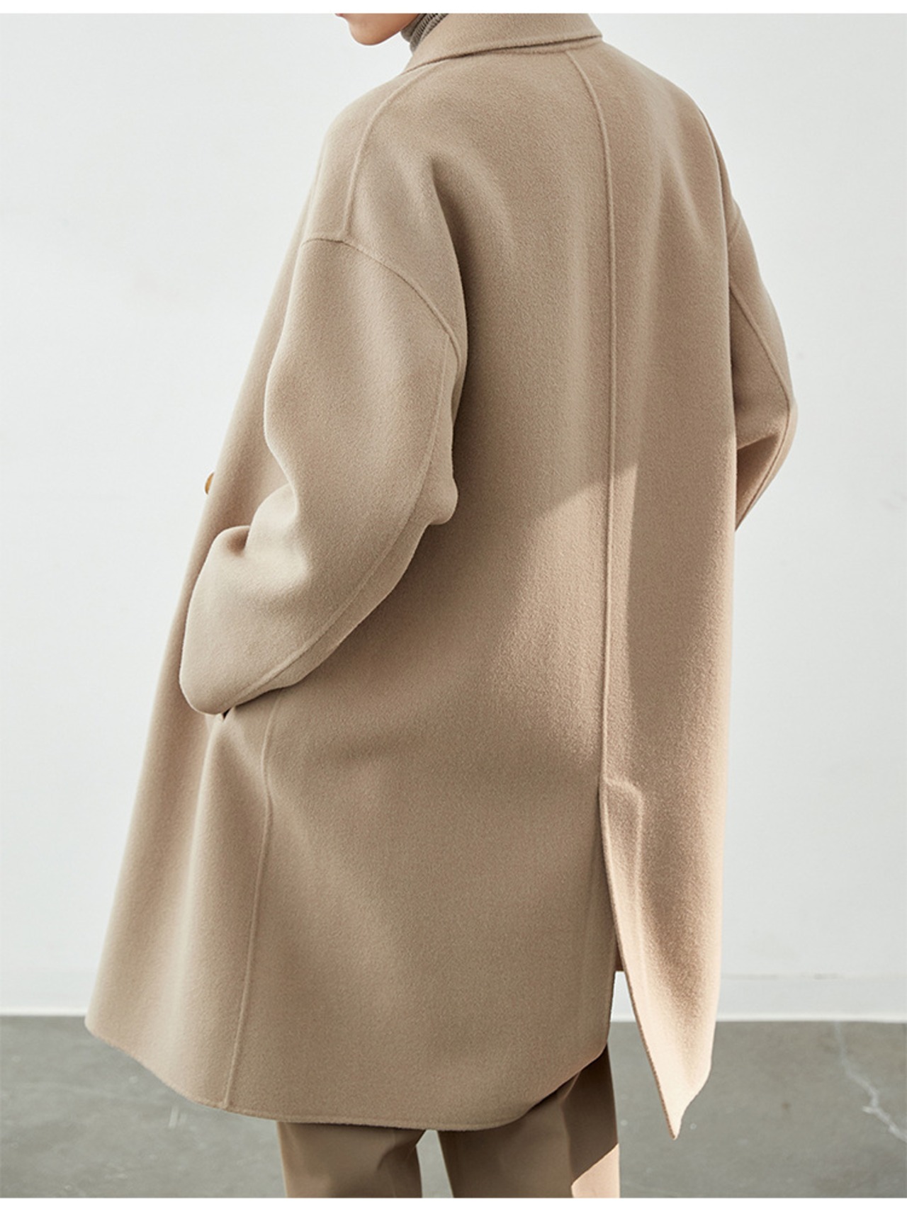 premiumダブルチェスターコート