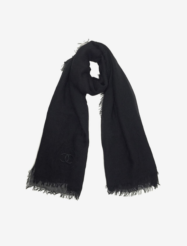 CHANEL BLACK STOLE シャネル ブラック ストール 非売品 限定