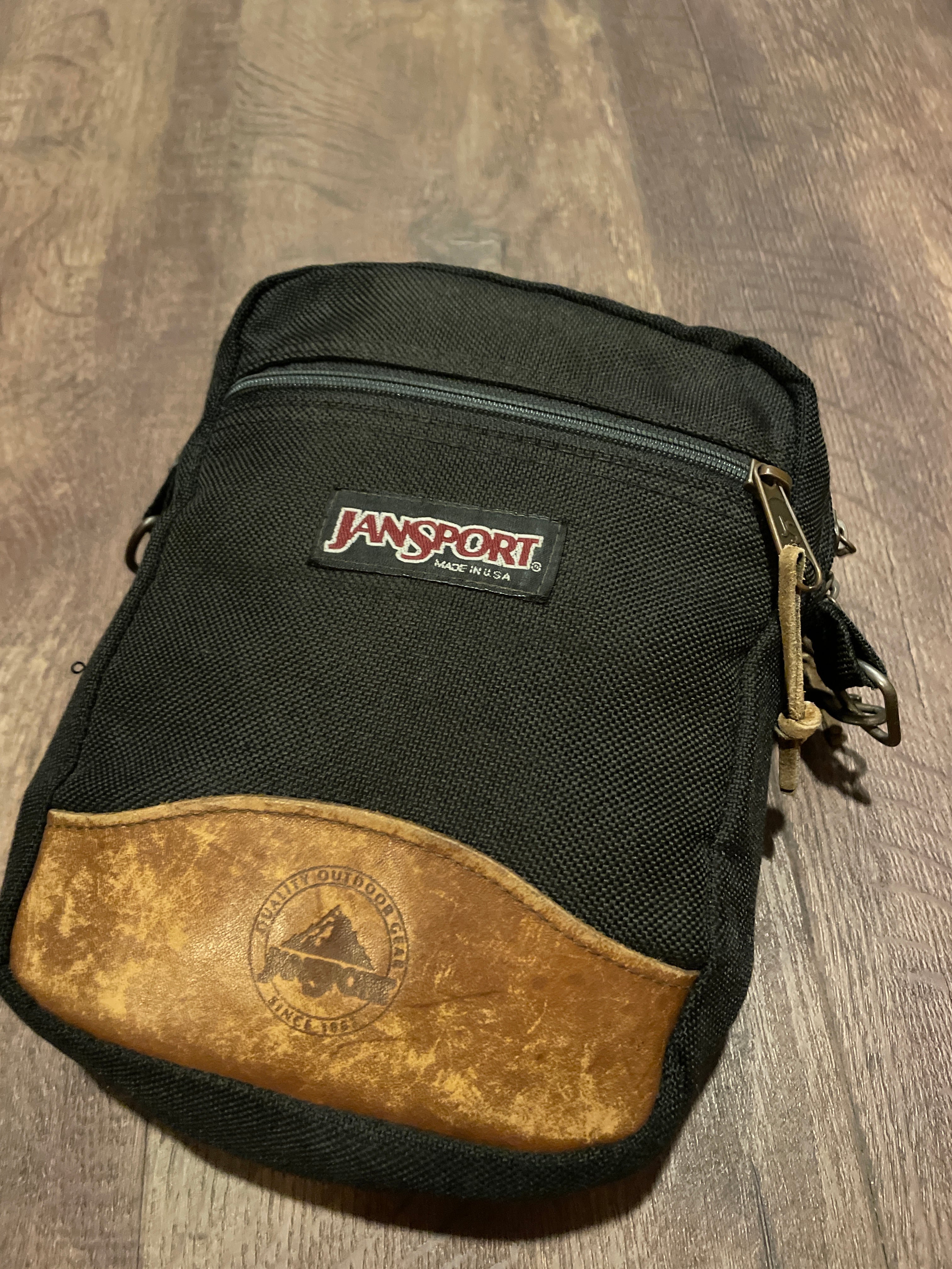 古着 USA製 80s JANSPORT ジャンスポ 切り替え ダウンジャケット-