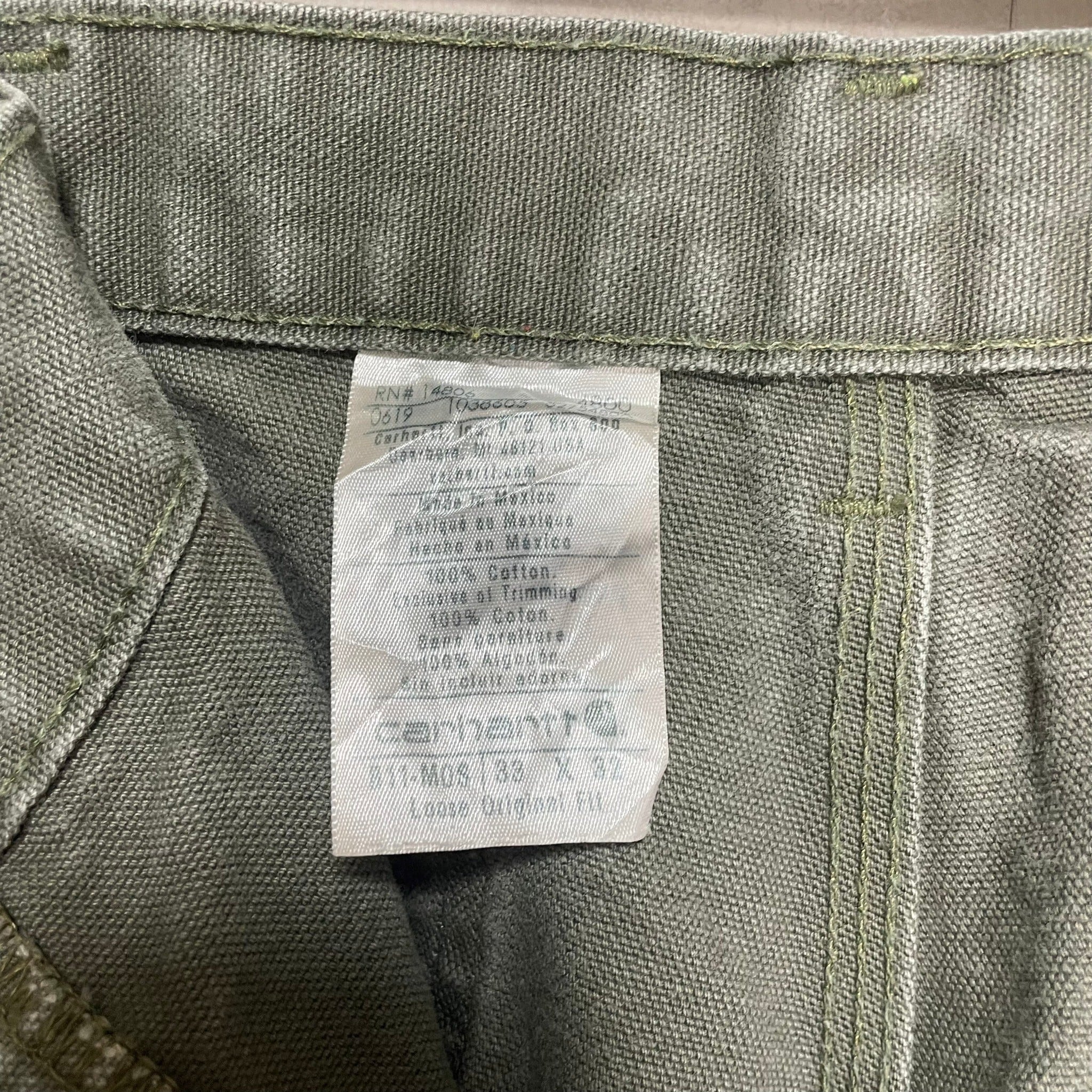 W33×L32】Carhartt ペインターパンツ 革パッチ | 古着屋OLDGREEN