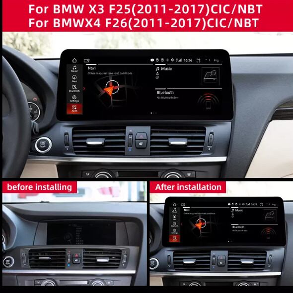 12.3インチ BMW X3 F25 X4 F26 アンドロイドナビ アンドロイド11