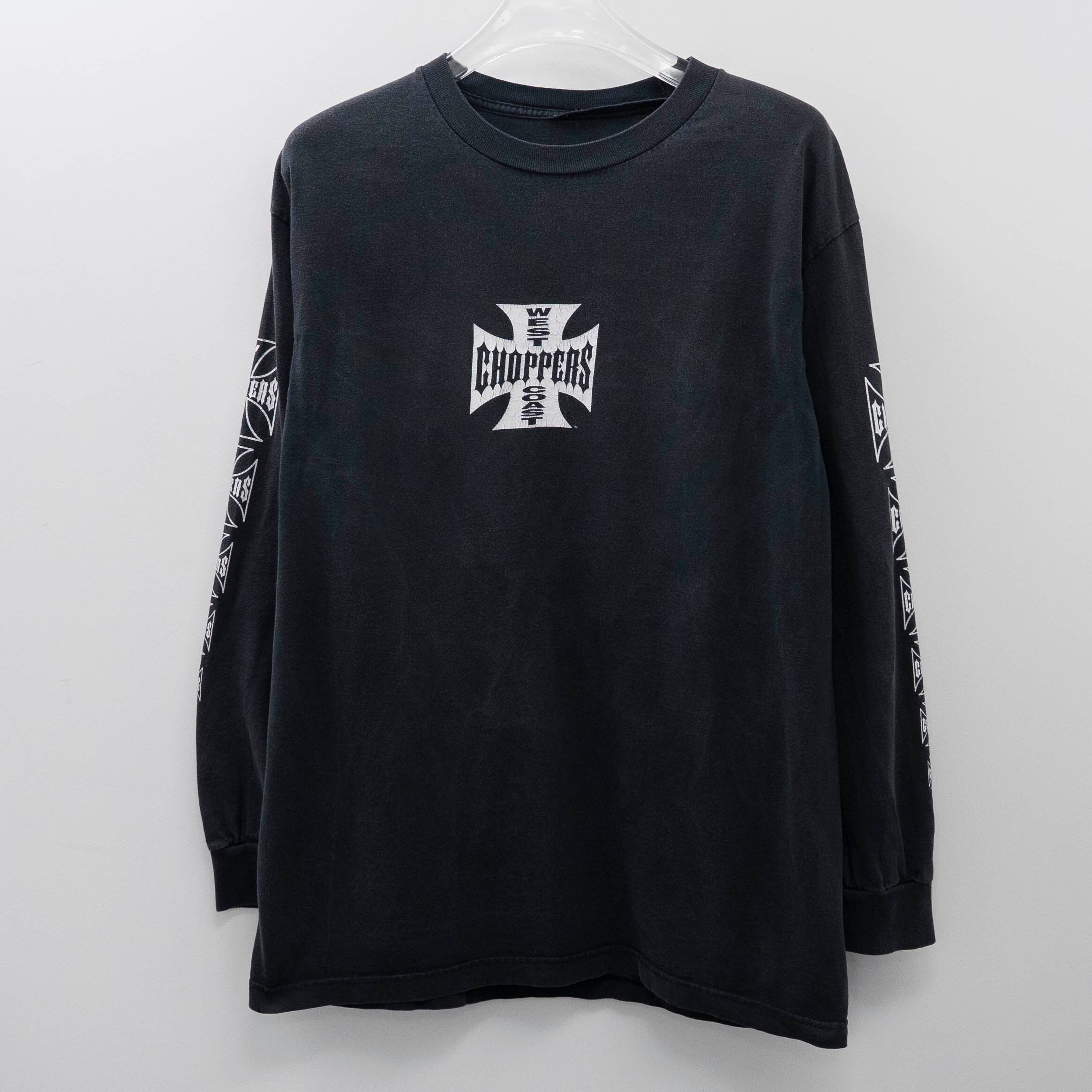 West Coast Choppers " Logo L/S Black " Fits L 【E12-142】