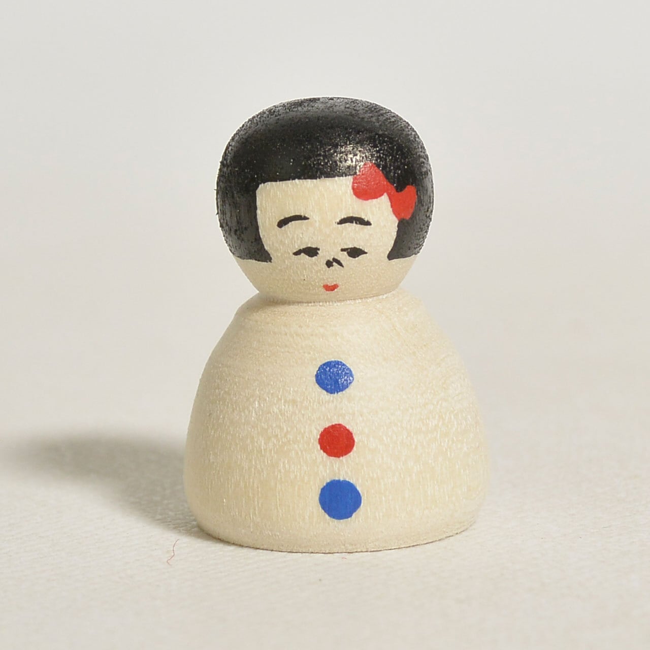 ペンキこけし 約1寸 約3cm 鈴木敬 工人（作並系）#0372 | コケシア