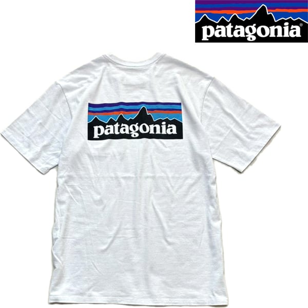 90s USA製ヴィンテージ　パタゴニア　patagonia 横浜店限定tシャツ 1点物◇パタゴニアPatagoniaバックプリント白ポケットTシャツ古着