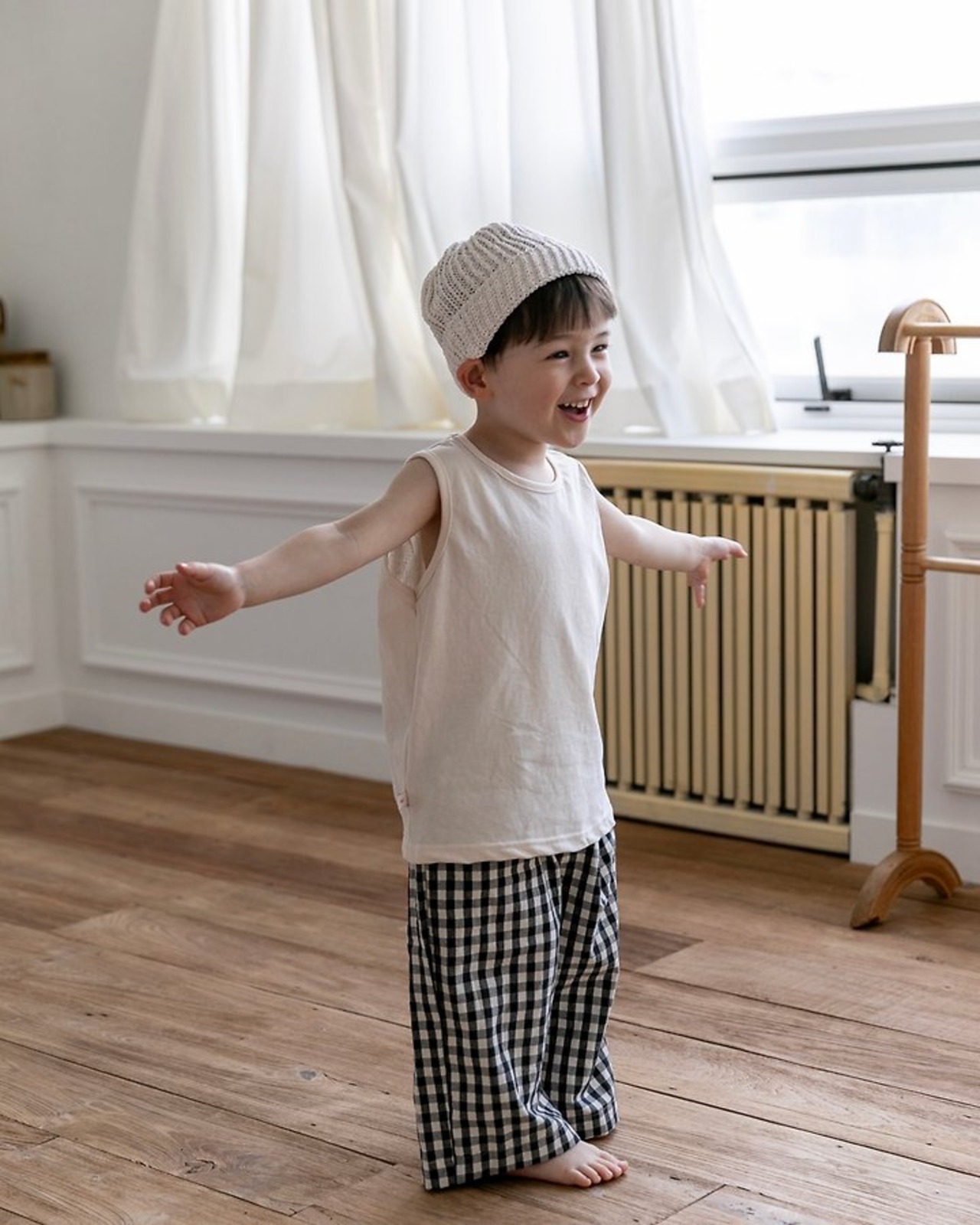 [oatmeal] Basic Check Pants / [오트밀] 베이직체크바지