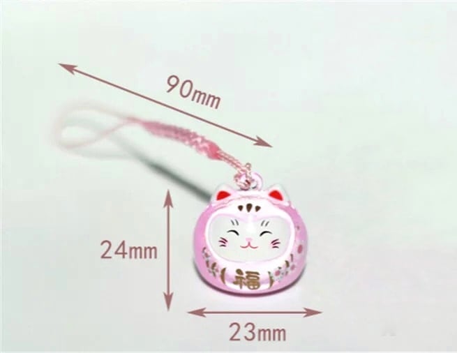 ラッキー福猫ストラップ