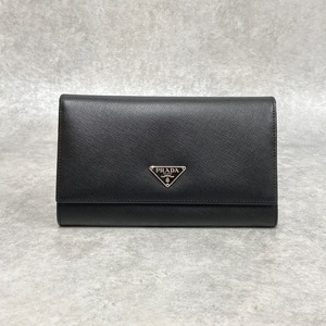 PRADA プラダ 長財布 サフィアーノレザー ブラック 7399-202206