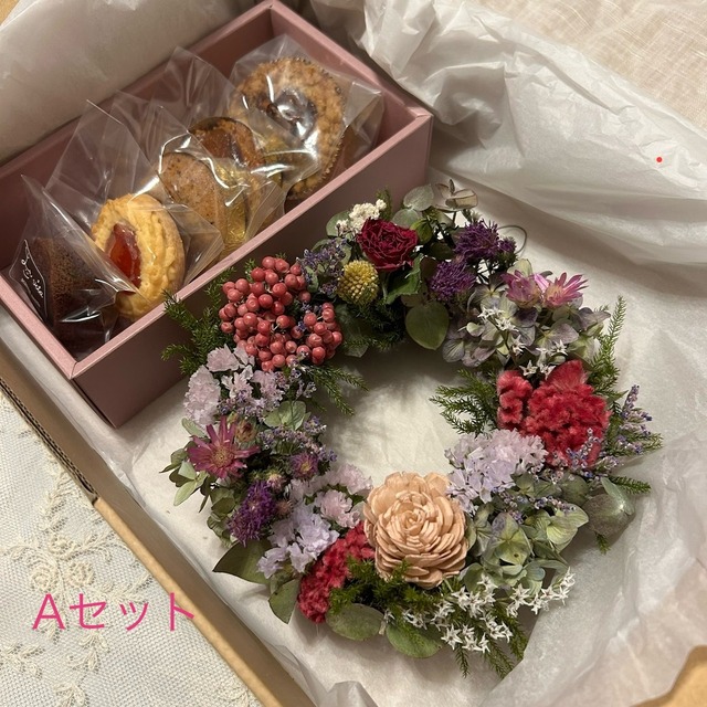 ✨母の日焼き菓子＆ドライフラワーミニブーケギフト✨