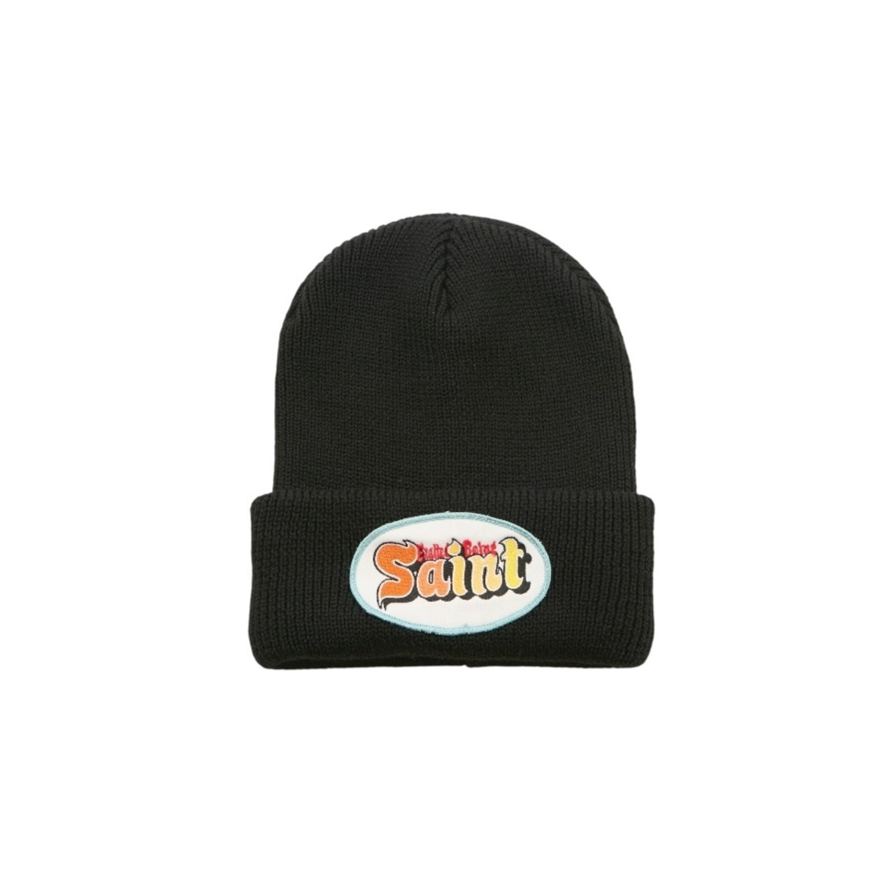 【SAINT Mxxxxxx】A-STMICHAM25086SM-HR1-0000-096/KNIT CAP/SAINT/BLACK - 1