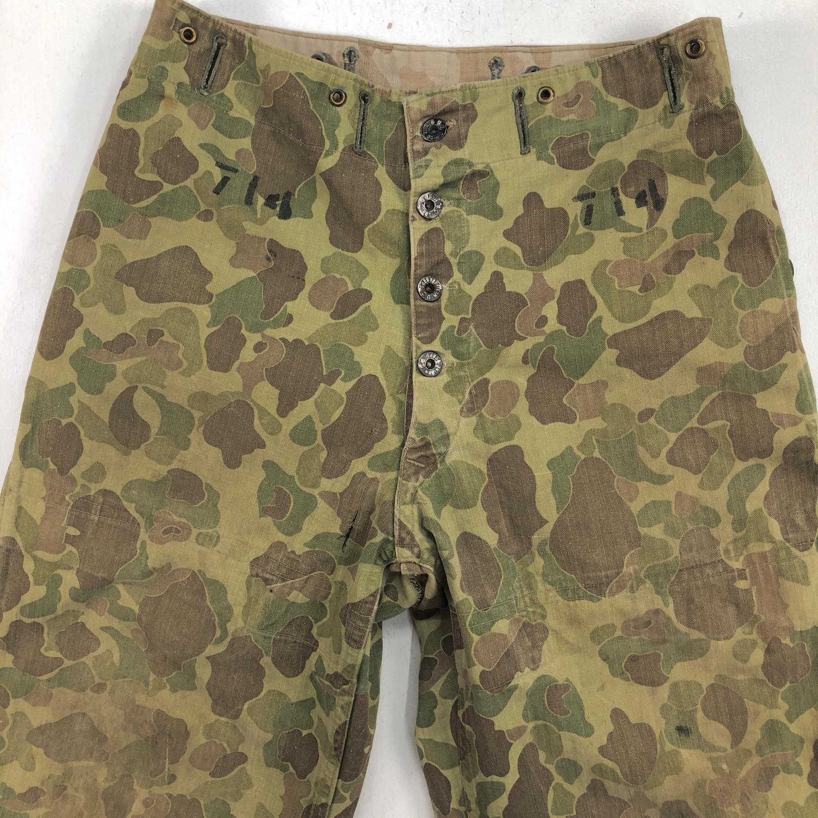 USMC 40年代 WWII HBT ダックハンターカモ パンツ セカンドモデル 2nd