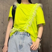 MMD106TEB グラデチュールフリルTシャツ