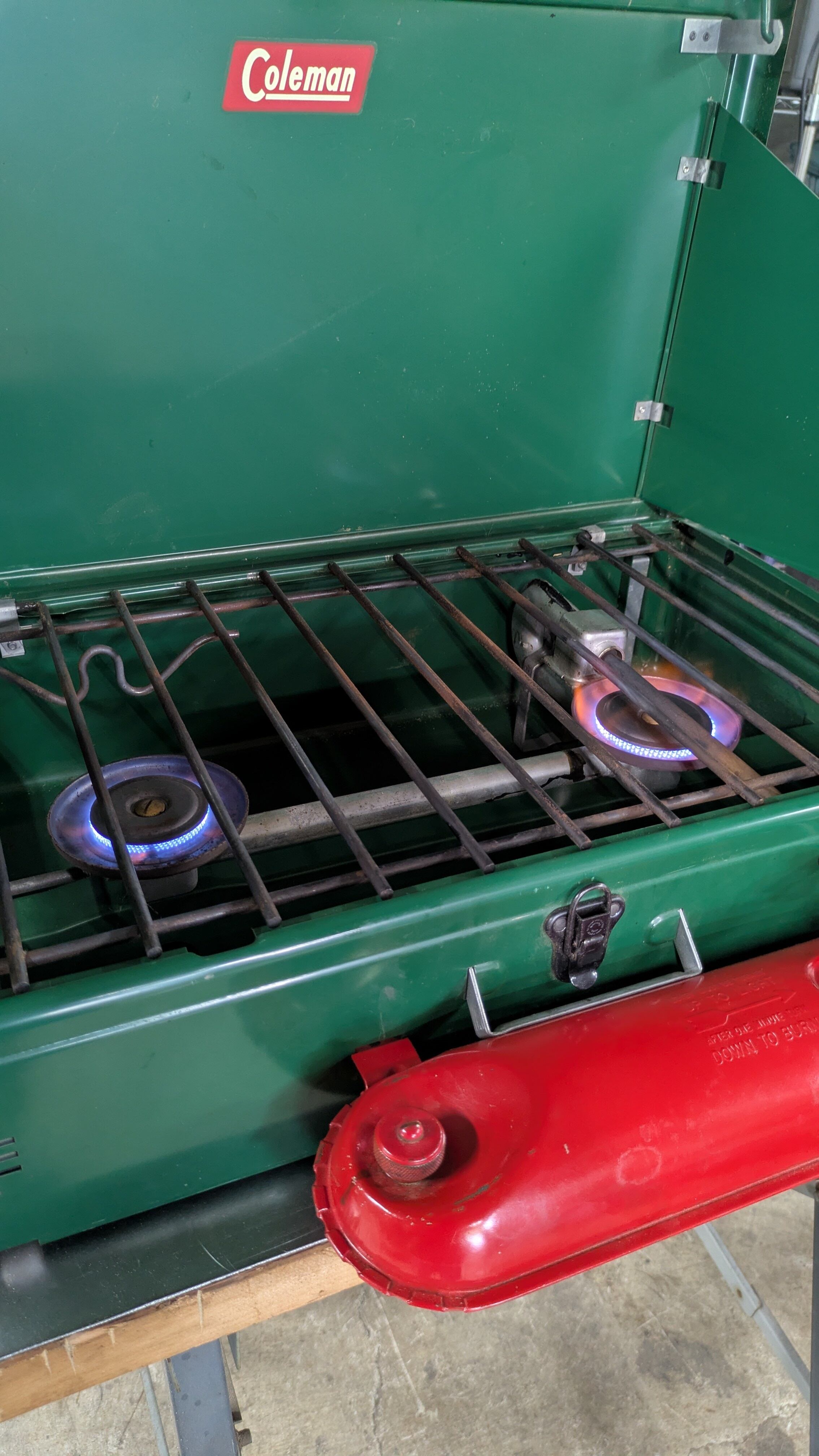 コールマン　ツーバーナー　413E レア！ Vintage Coleman 413E 2barner Stove ビンテージ コールマン 413E