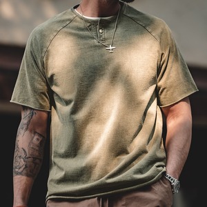 Retro Button Henley T-Shirt / レトロ ボタン ヘンリー Tシャツ