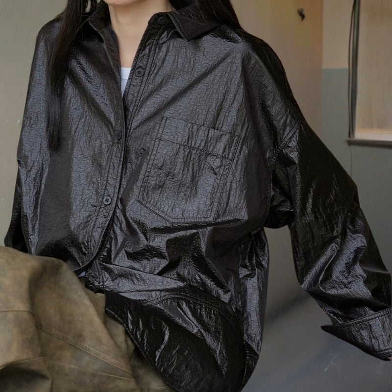 ルーズラペルカラーシャツ R00634