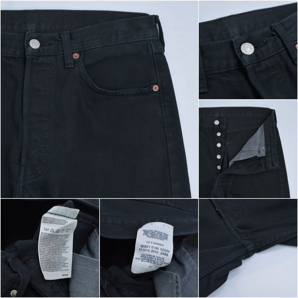 00s トルコ製 Levi's501-0165 ユーロリーバイス 後染め ブラック 00s トルコ製 Levi's501-0165 ユーロリーバイス 後染め ブラック