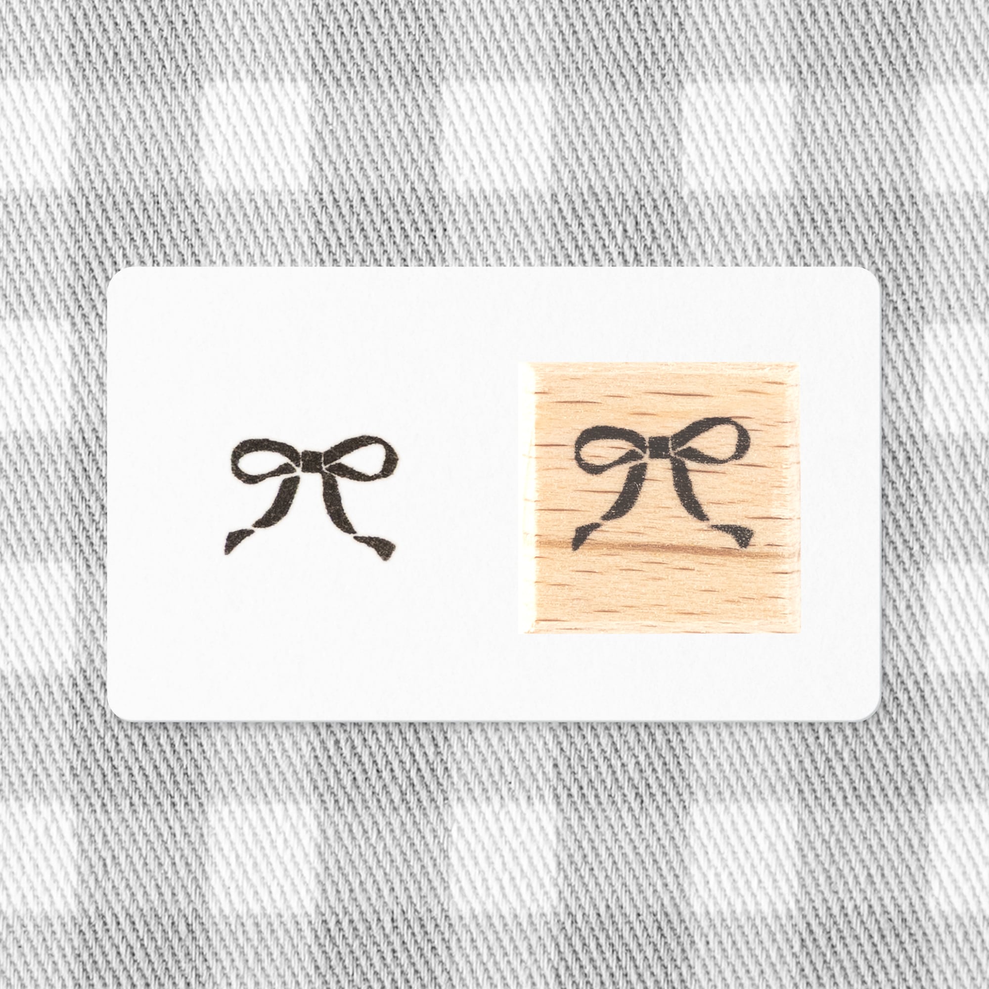 【ミニはんこ】リボン | はんこ