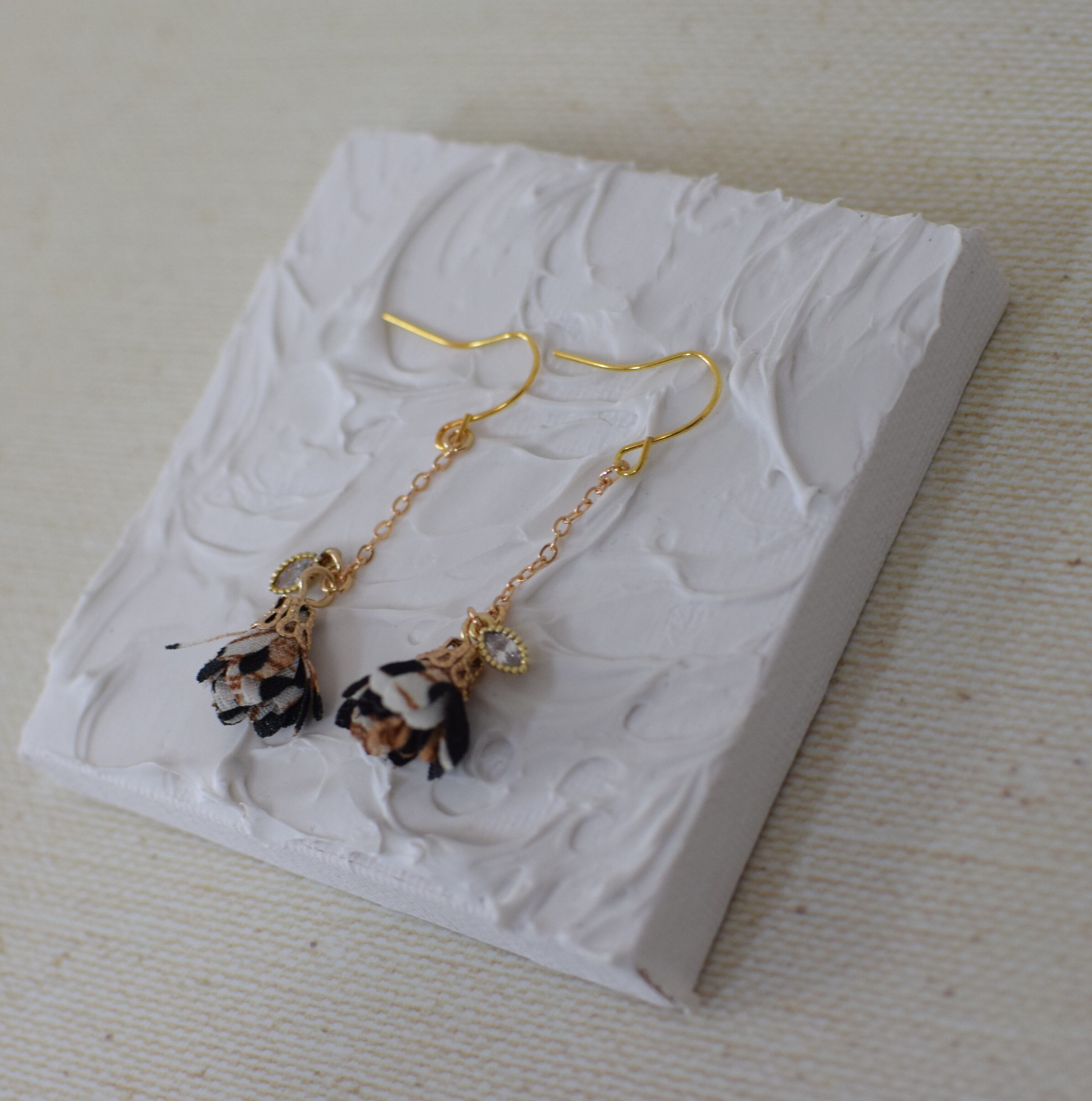 レシピ付き】布花のピアス・イヤリング 手作り制作キット | DROP