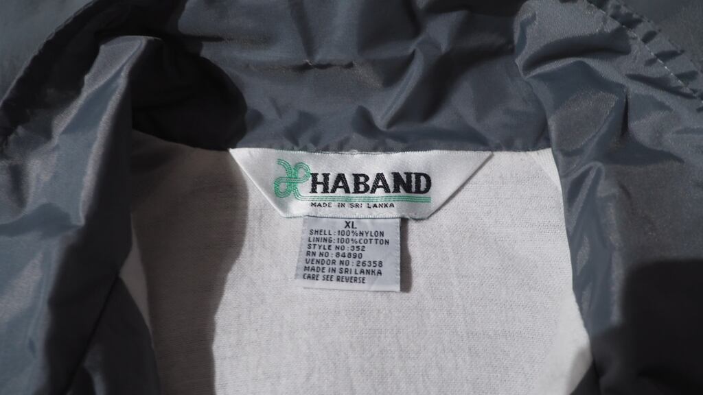 Haband mat silver color nylon coach jacket (made in Sri Lanka)