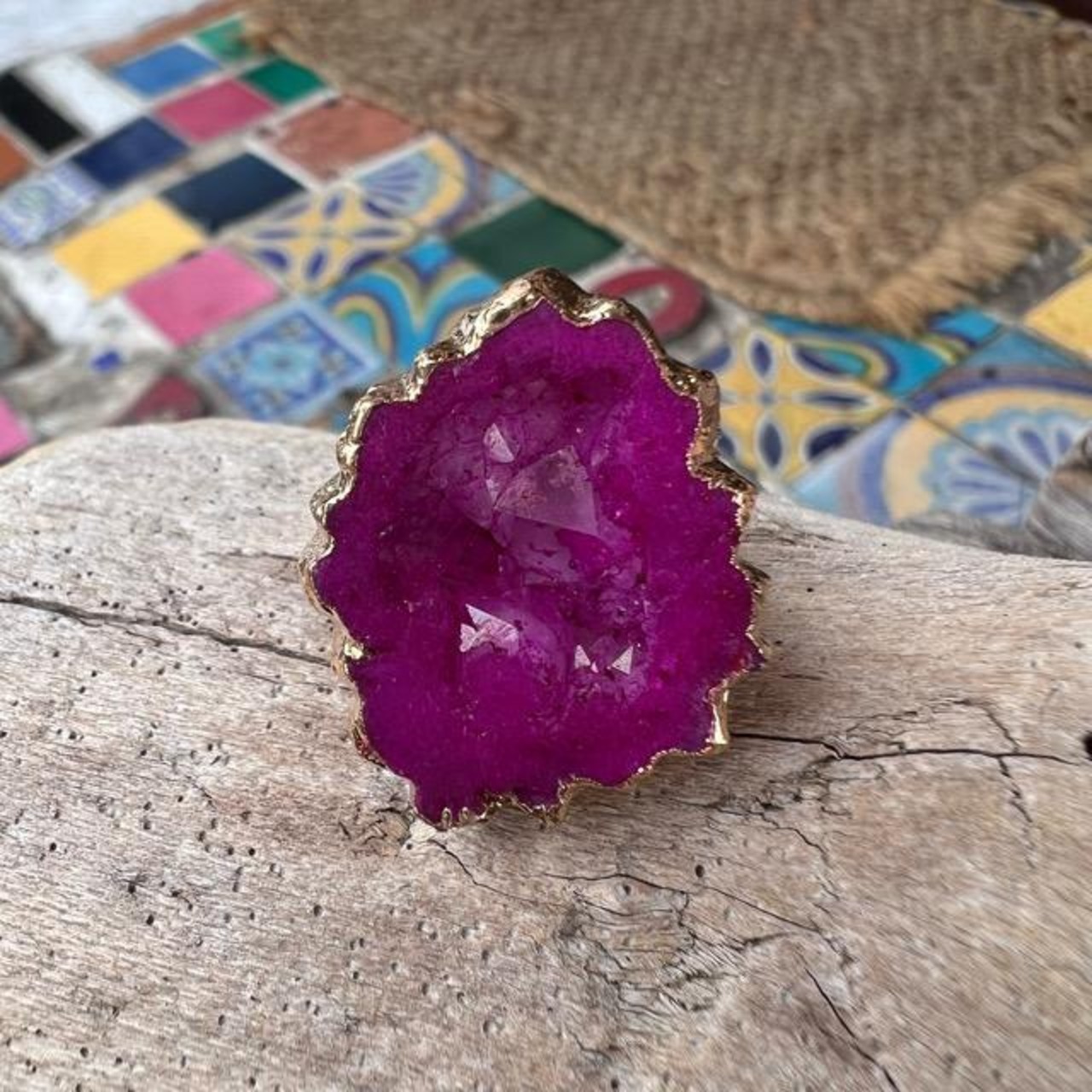 TOPANGA Jewelry 　ジューシーカラーストーンリング　13号　全4色　ファッション　アクセサリー　ジュエリー　リング　小物　プレゼント