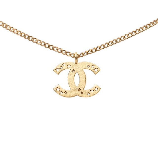 シャネル ココマーク チェーン ペンダント ネックレス 01P刻印 ゴールド メッキ レディース CHANEL 【中古】