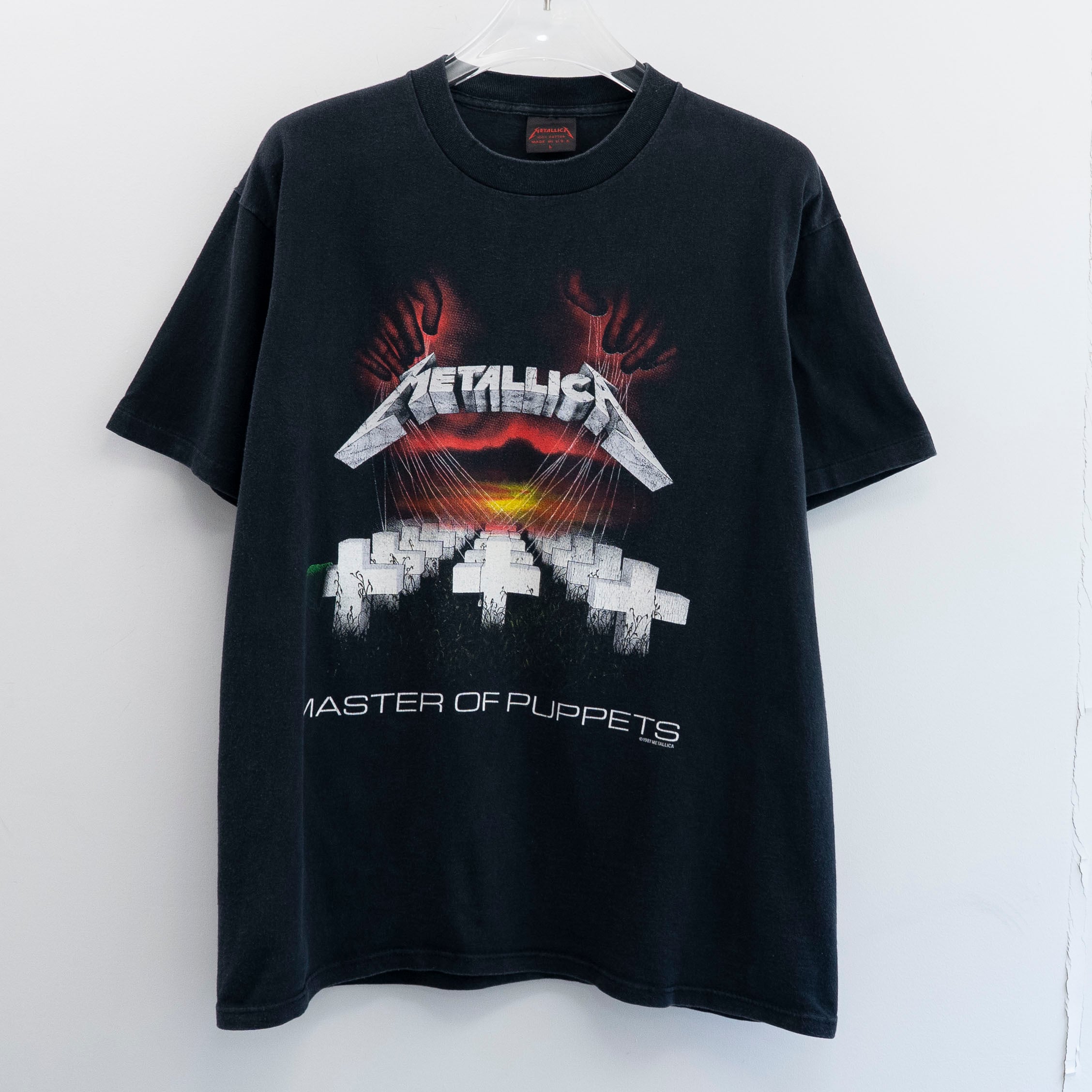 Metallica " Master Of Puppets " Original Tag L【E5-139】