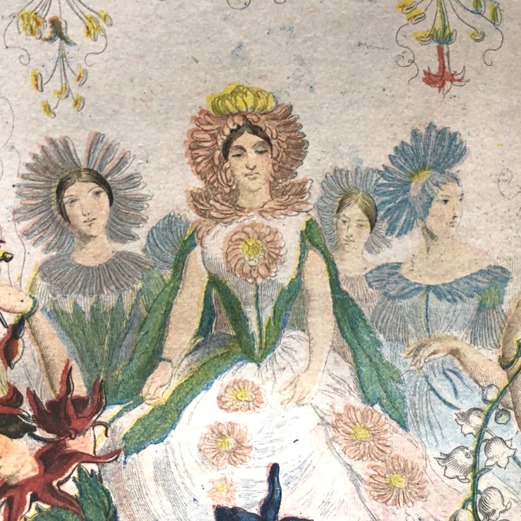 最終値下げ　グランヴィル　アンティーク本2冊と花の幻想 花の幻想 | タクシル ドロール, J.J. グランヴィル, Taxile Delord