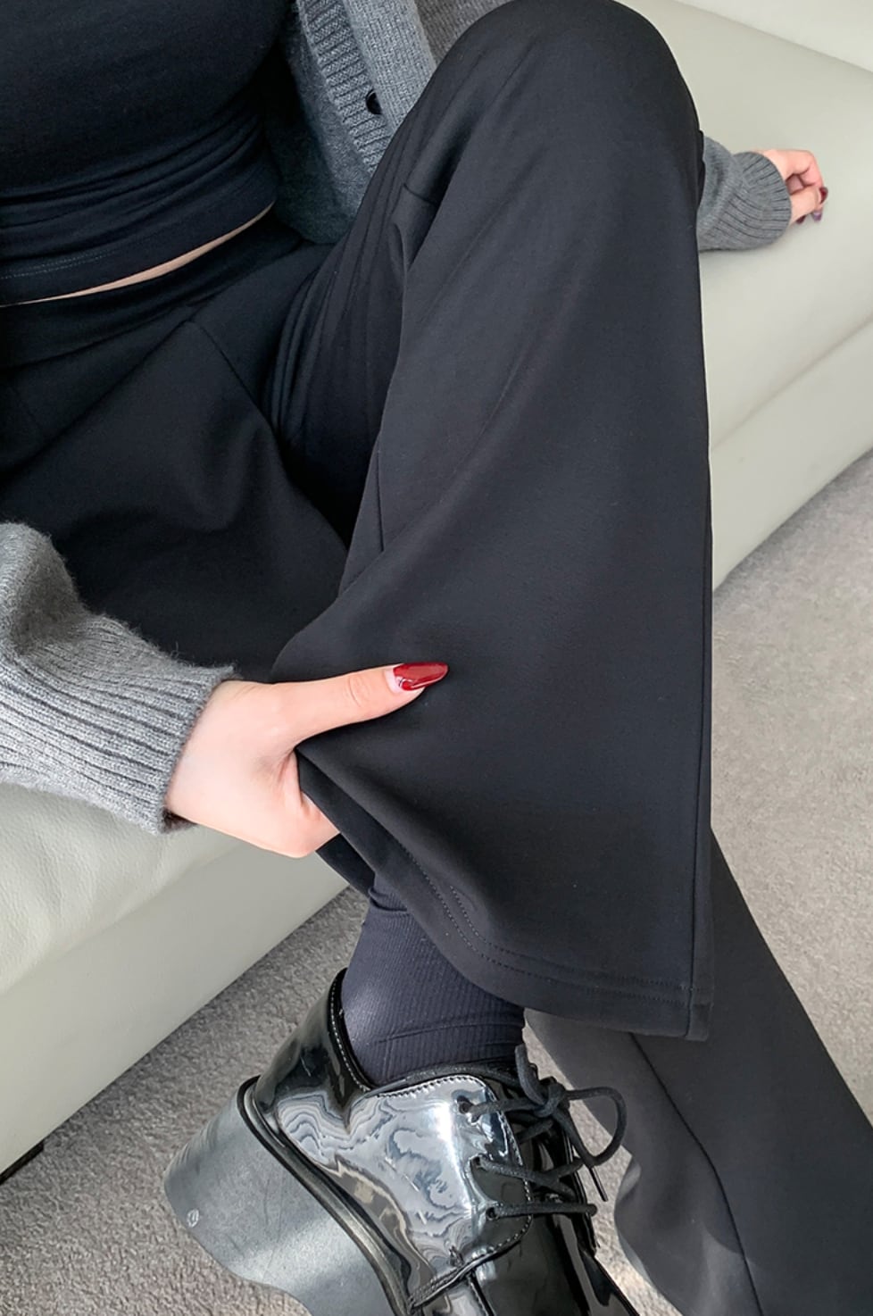 150cm〜 ベルベットフレアパンツ | kanaji(カンアジ) 低身長 150cm〜 ベルベットフレアパンツ | kanaji(カンアジ) 低身長