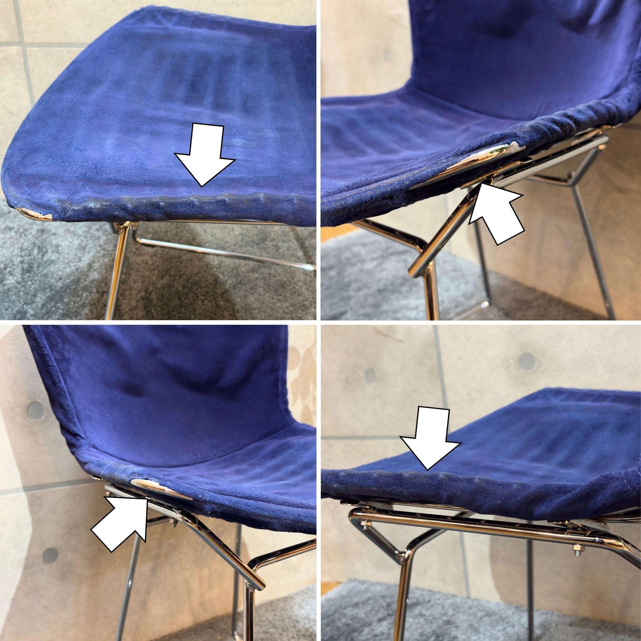 USED】Knoll ノール ハリー・ベルトイア サイドチェア Harry Bertoia