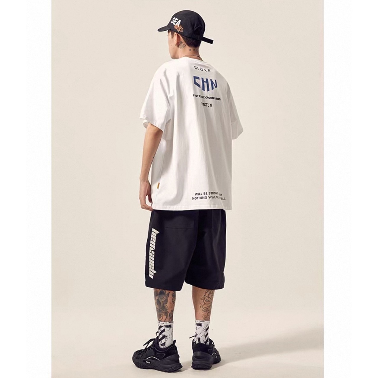 Graphic back print t-shirt 1045 - 8