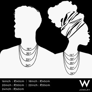 【6.5mm】W Jewelry Moissanite "Tennis Chain Necklace" Silver