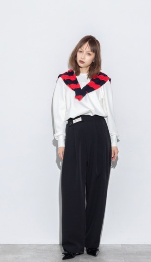 【MARGAUX VINTAGE】ウエストデザインタックパンツ