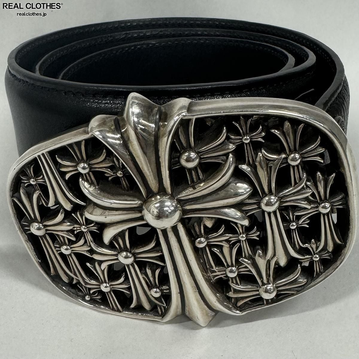 CHROME HEARTS/クロムハーツ セメタリークロス バックル/1.5 レザー