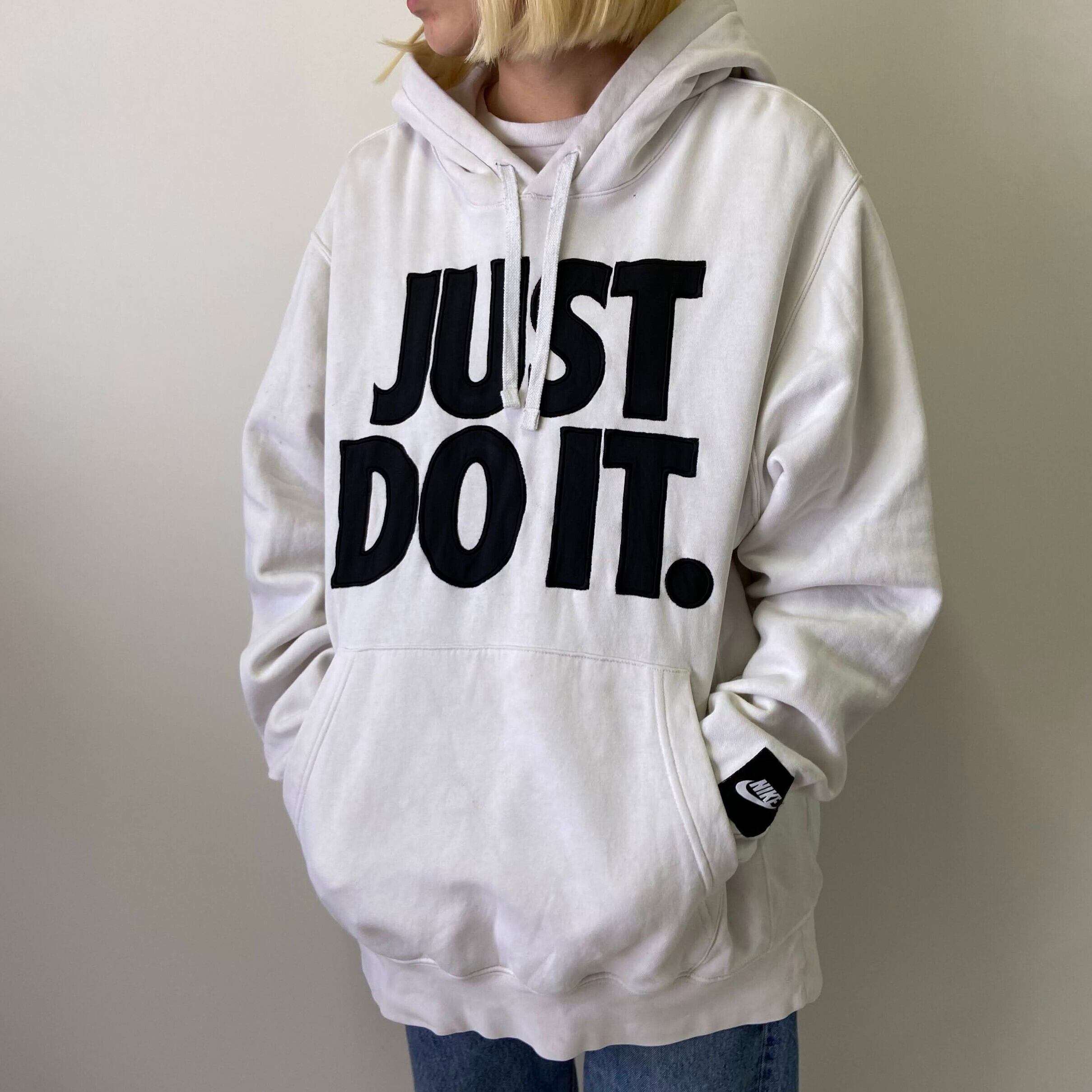 NIKE】just do it スウェットプルオーバー パーカー M - パーカー