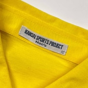 KANSAI SPORTS PROJECT Men's カンサイスポーツ プロジェクト 天竺 半袖 ポロシャツ L/イエロー メンズ 山本寛斎