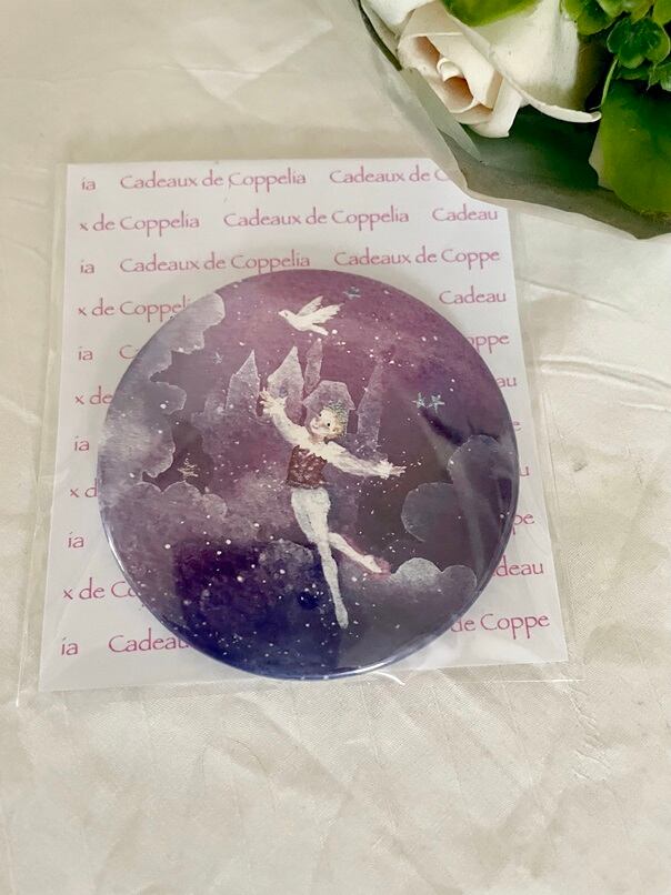 男の子　バレエ　プレゼント Maya バレリーナ大き目７．６センチ 缶バッジ プチプレゼント 男の子