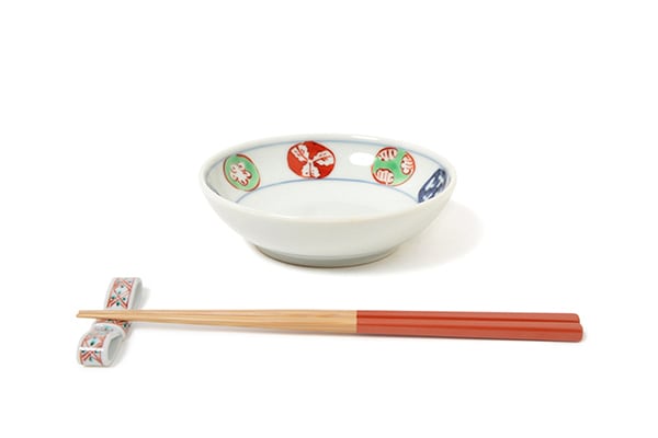 染錦丸紋3.5寸丸小皿 | 福珠窯ファクトリーショップ
