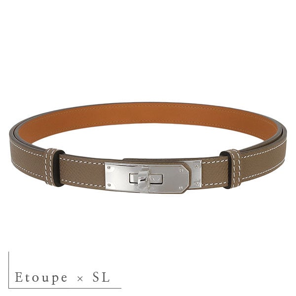 New HERMES エルメス ベルト ケリー 18 ケリーベルト ヴォーエプソン 9