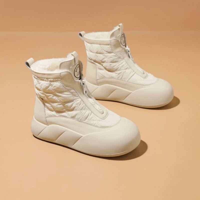 Quilted Ankle Snow Boots 00312