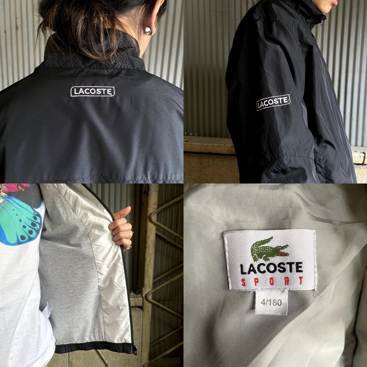 LACOSTE SPORT ラコステ フレンチラコステ メッシュ切り替え ウィンド