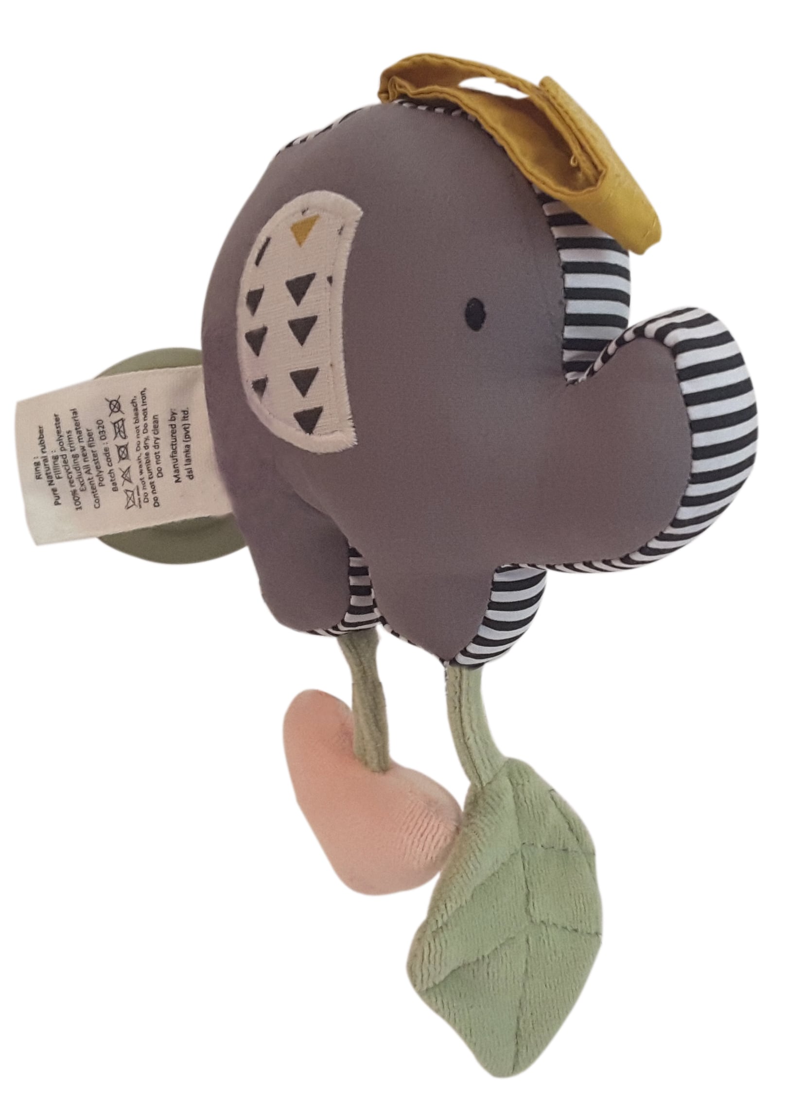 Elephant Vibrater Toy withNatural  Rubber Teether_97004