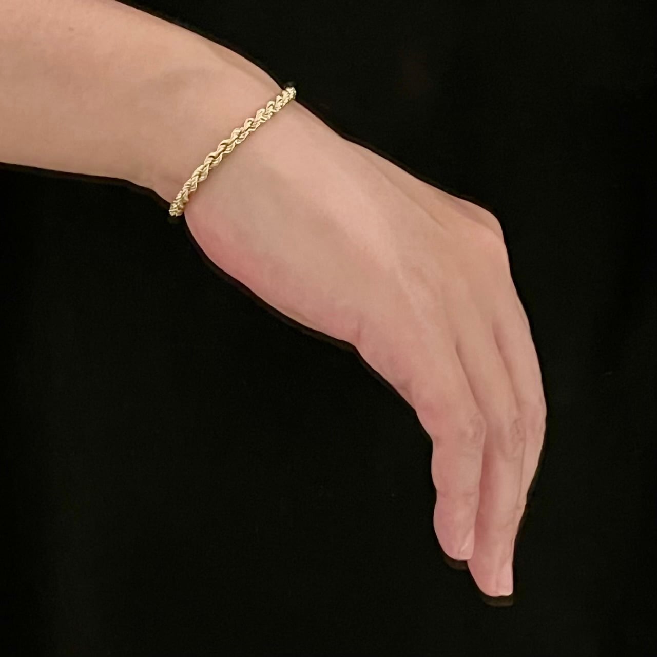 VINTAGE TIFFANY & CO. 14K Gold Twist Rope Bracelet | ヴィンテージ