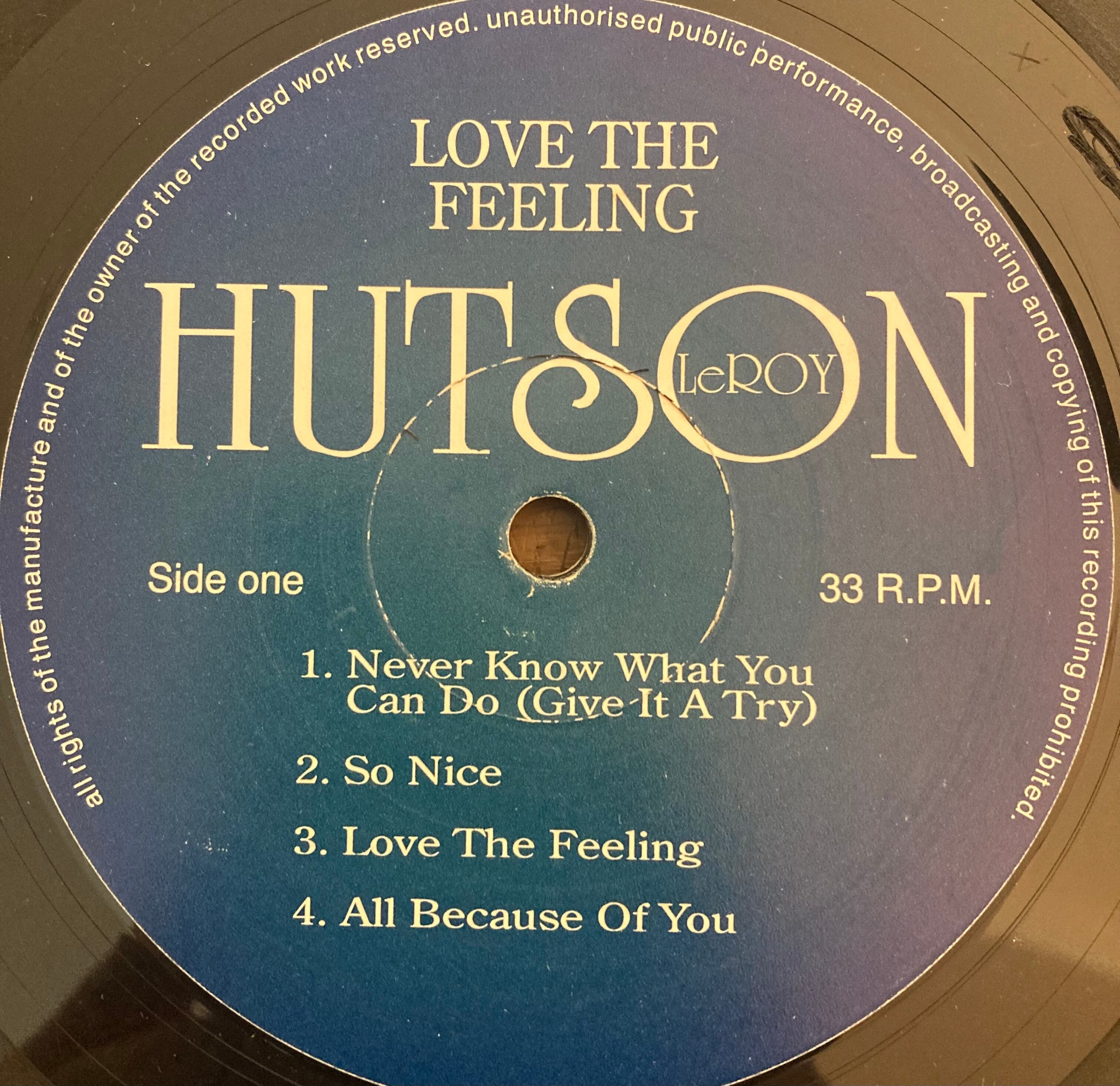 Leroy Hutson / Love The Feeling | MOREBOUNCE RECORDS