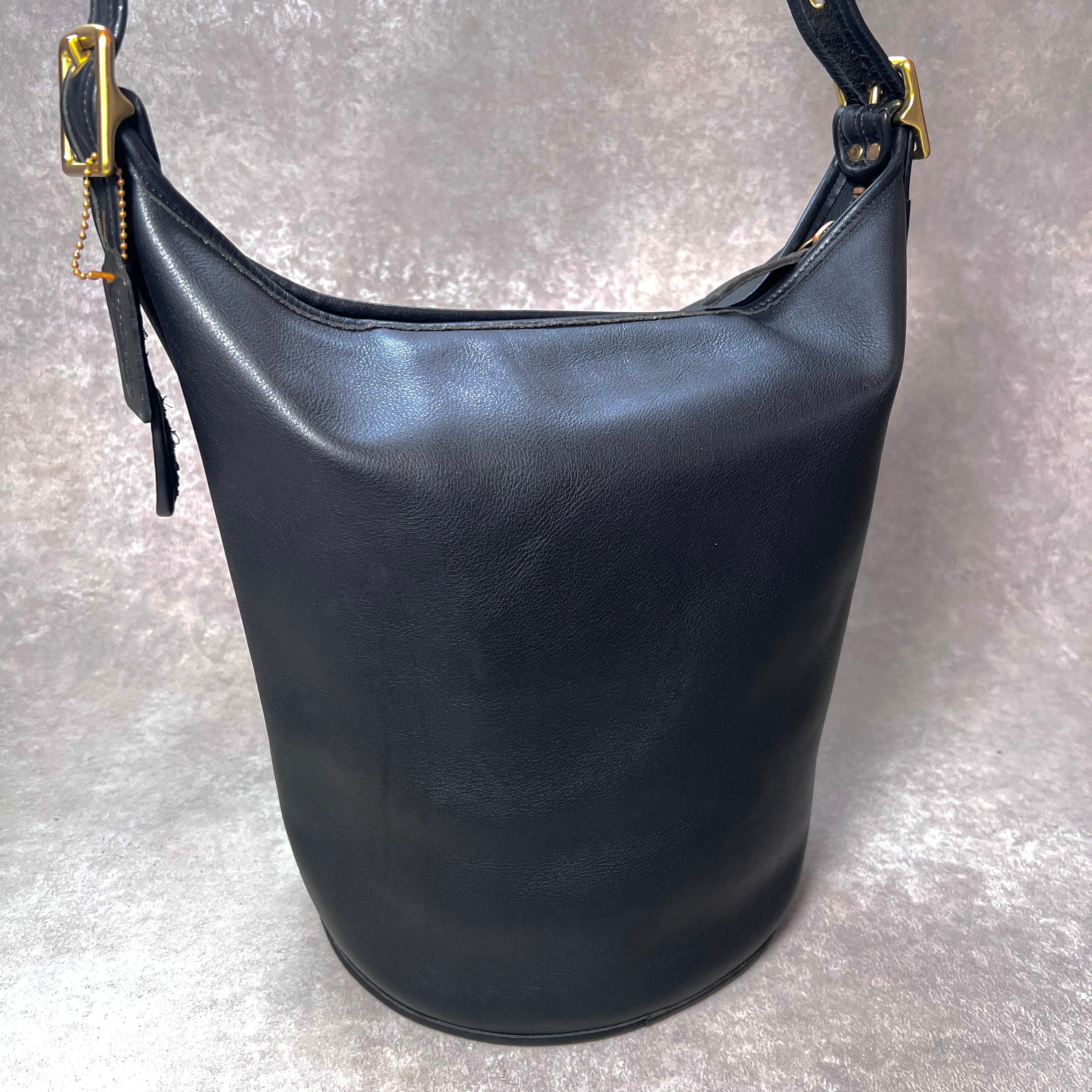 COACHオールドコーチ 9085ダークグリーンバケツ型レザーショルダーバッグ 超希少】COACH オールドコーチ ショルダーバッグ バケツ 大容量 9085