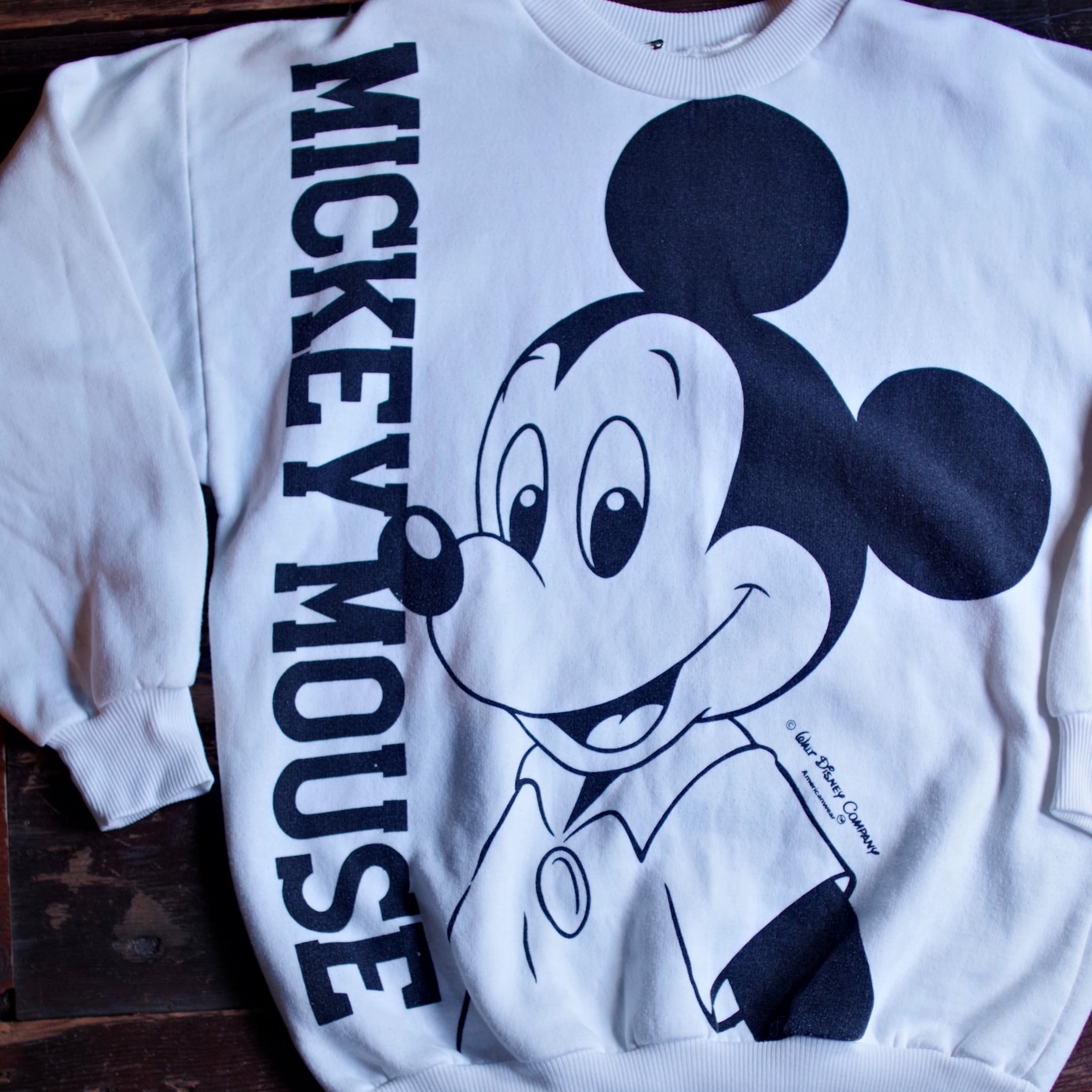 Mickey Mouse Sweat Shirt / ミッキーマウス 両面 プリント スウェット