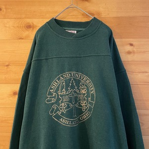 【CRABLE SPORTSWEAR】スウェット カレッジ  オハイオ アシュランド大学 刺繍 プリント XL アメリカ古着