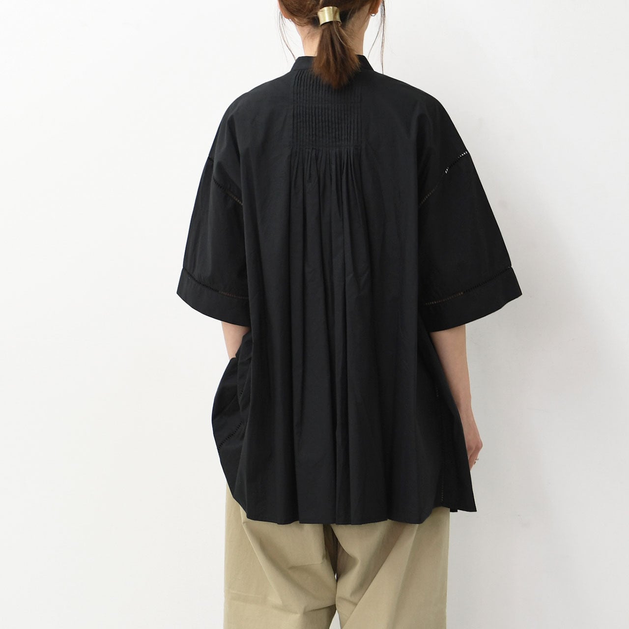 INDIA INDUSTRY [インディアインダストリー] Baran PIN TUCK SHIRT [ND
