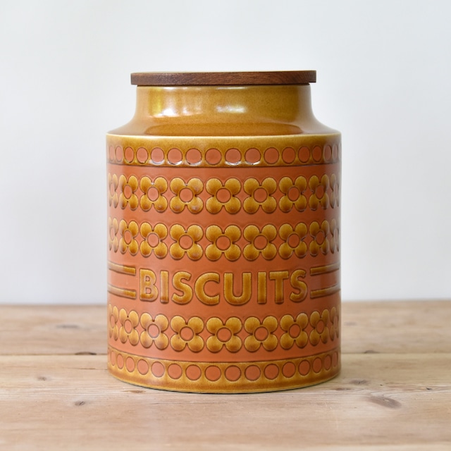 Hornsea "Saffron" Series Canister "BISCUITS" / ホーンジー "サフラン" シリーズ ビスケット キャニスター  / 2209H-001a