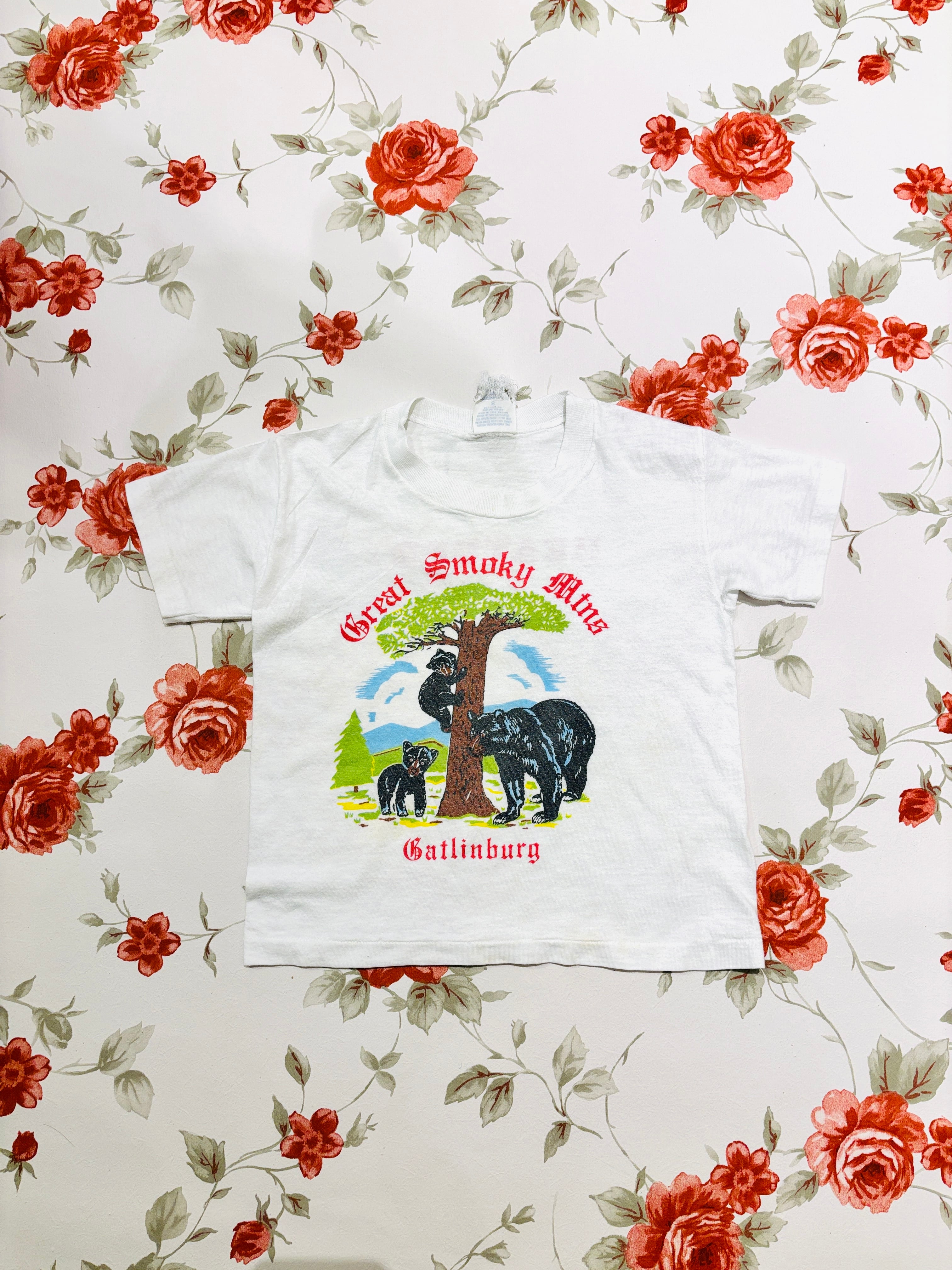 【kids vintage】80's batlinburg T-sh. about5y