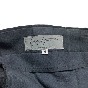 1995SS YOHJI YAMAMOTO POUR HOMME black gabardine no-collar set-up